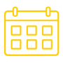 Gelbes Icon Kalender